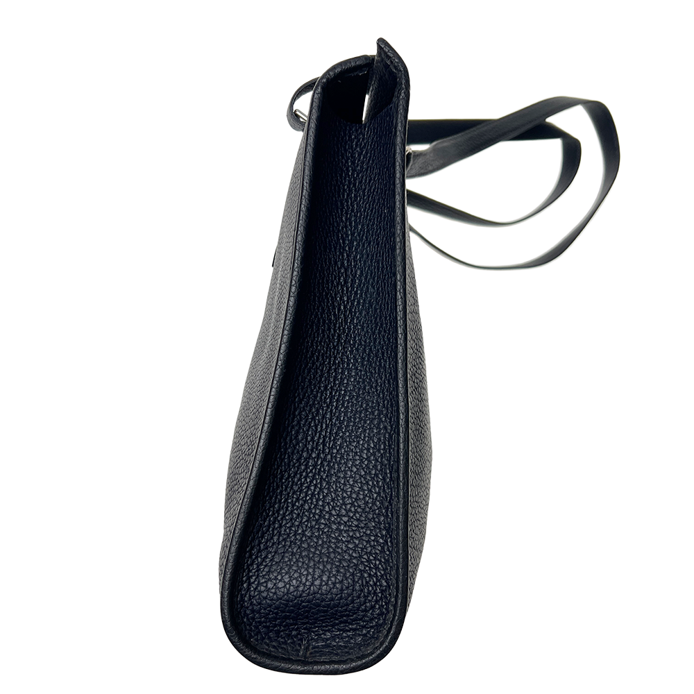 カバGM D刻印 アルデンヌ ブラック×シルバー金具