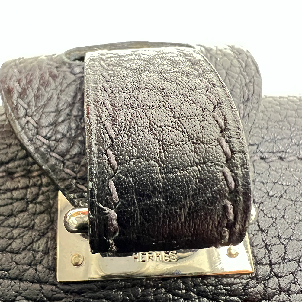 カバGM D刻印 アルデンヌ ブラック×シルバー金具