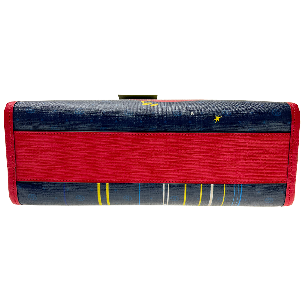 グッチ チルドレンズ トートバッグ ジェットソンズ ネイビー/レッド 605614