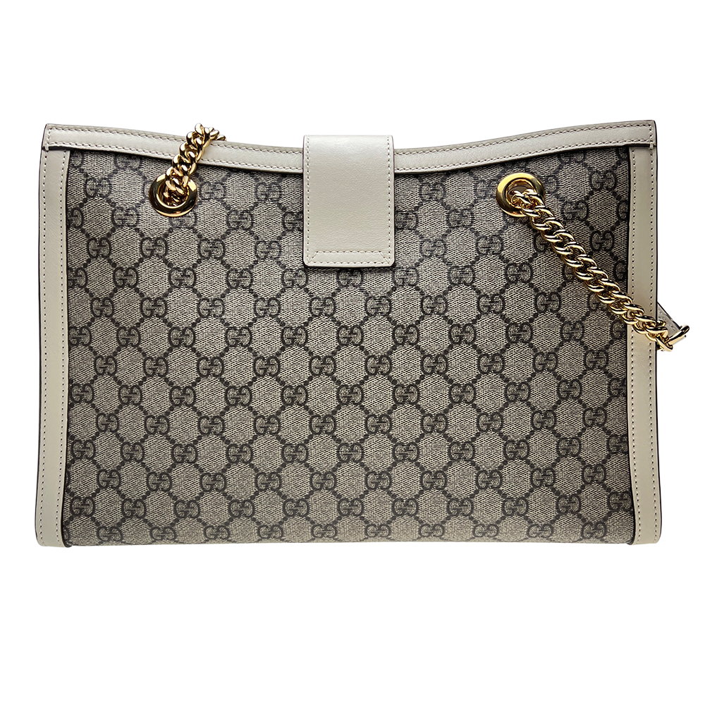 パドロック GG ミディアム チェーンショルダーバッグ ベージュ ゴールド金具 479197