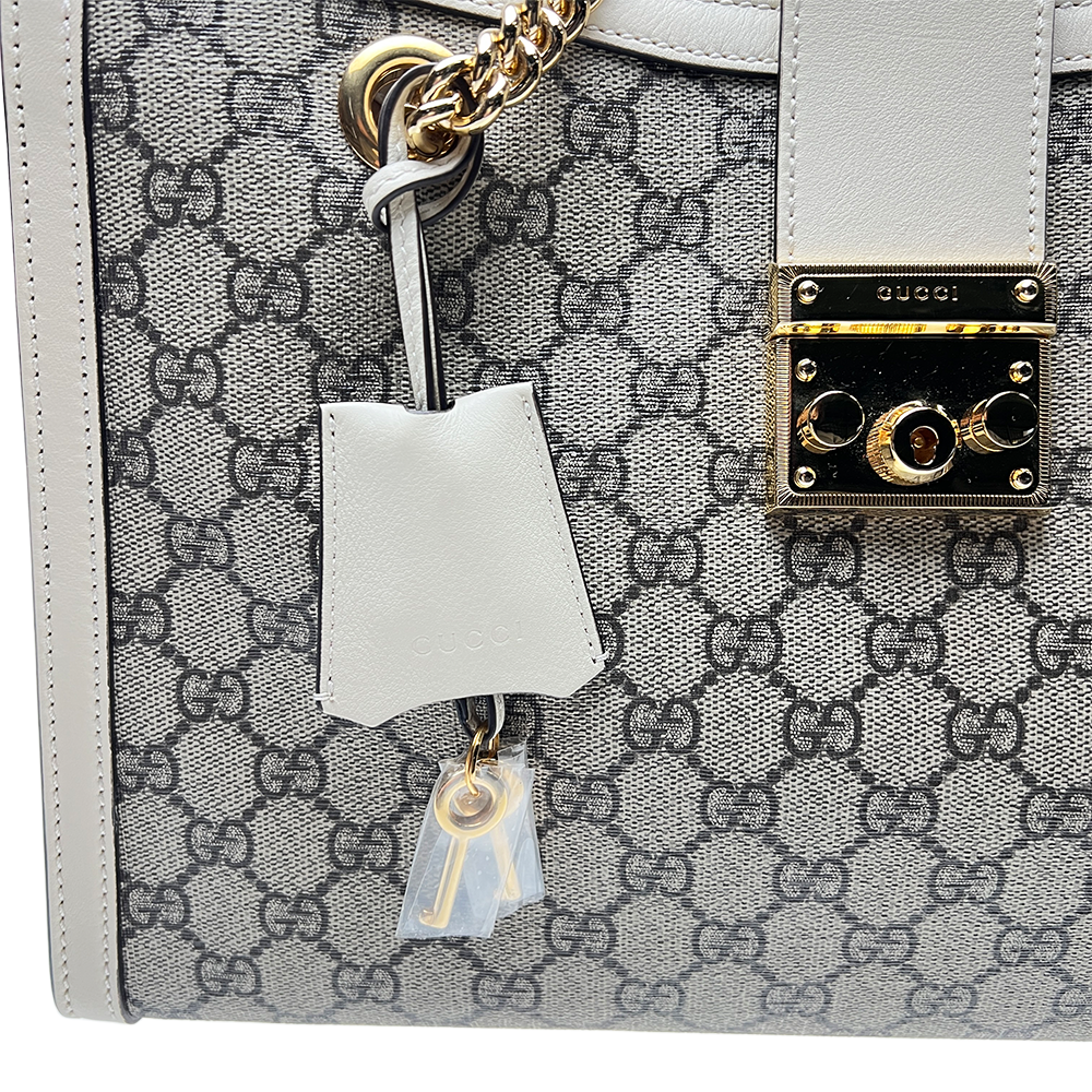 パドロック GG ミディアム チェーンショルダーバッグ ベージュ ゴールド金具 479197