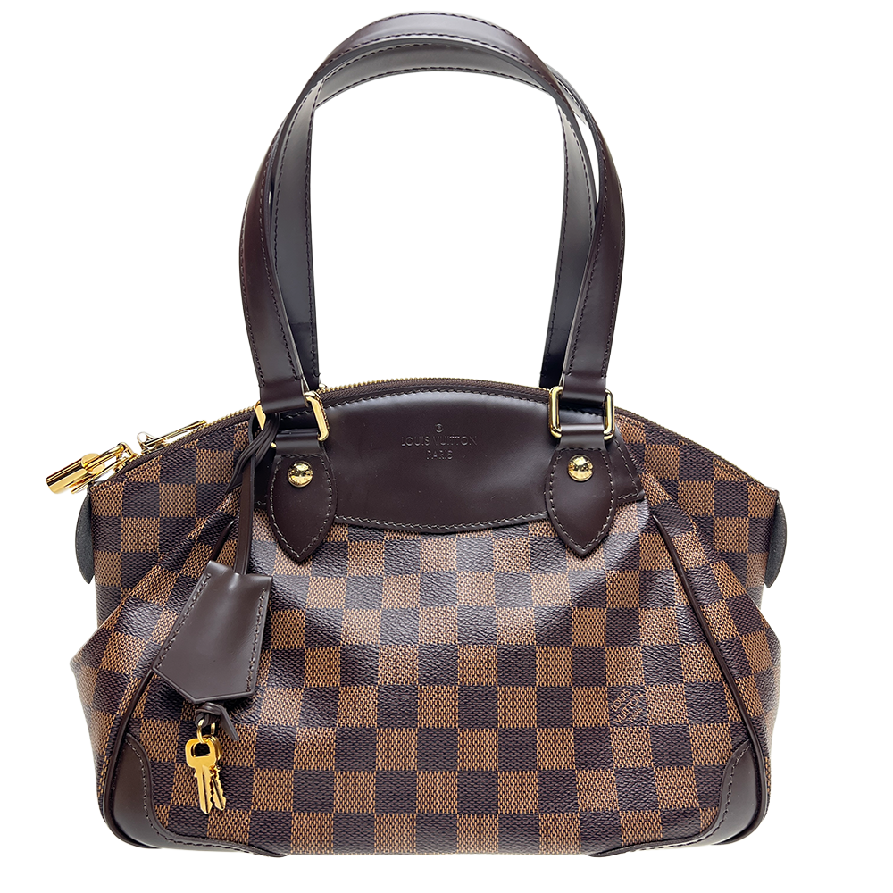 ダミエ ヴェローナPM ハンドバッグ キャンバス ブラウン