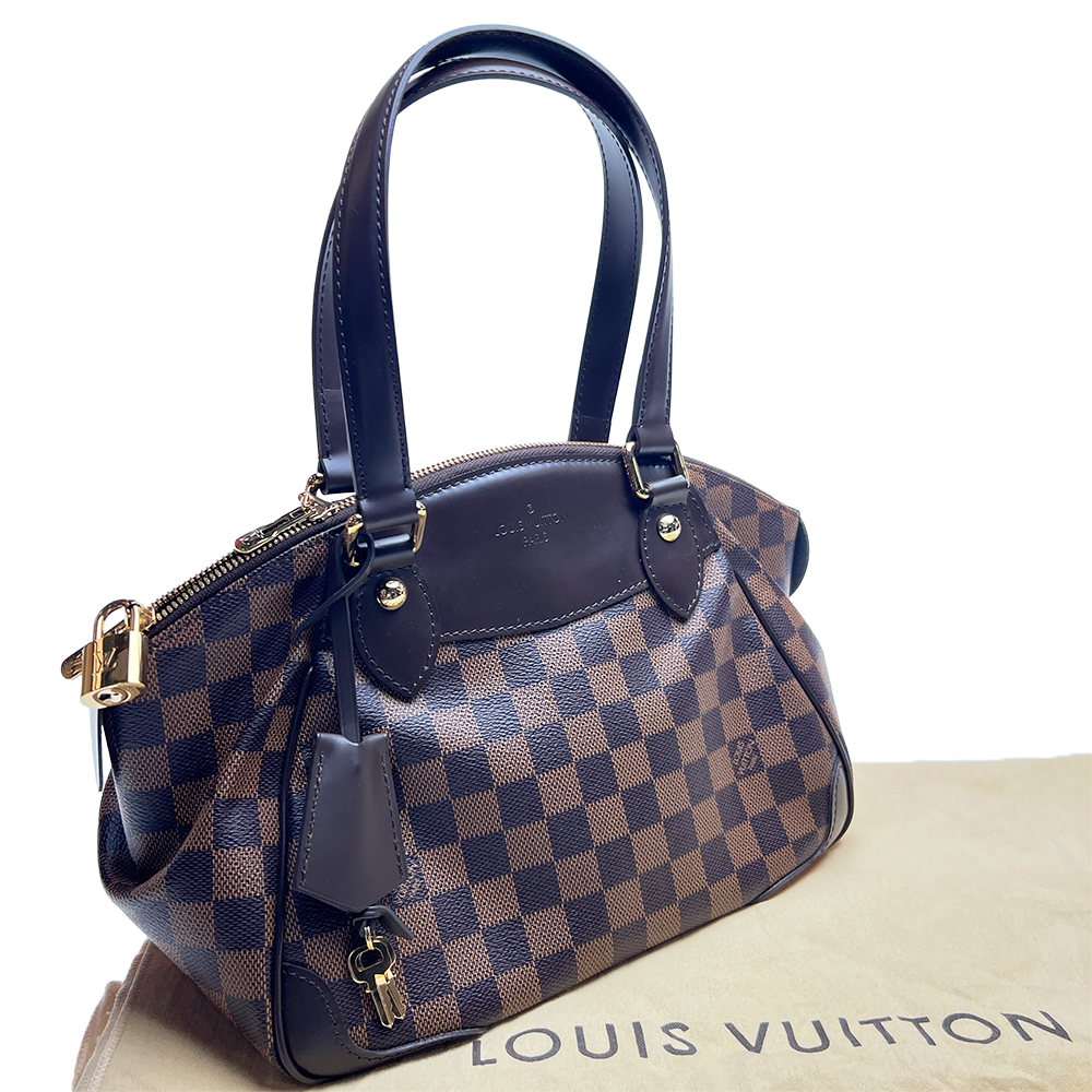 ダミエ ヴェローナPM ハンドバッグ キャンバス ブラウン