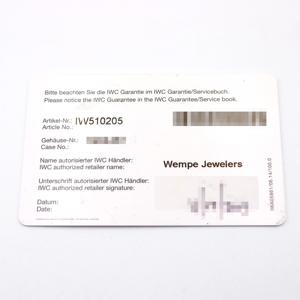 ポルトギーゼ ハンドワインド 8Days 75thアニバーサリー 世界限定750本