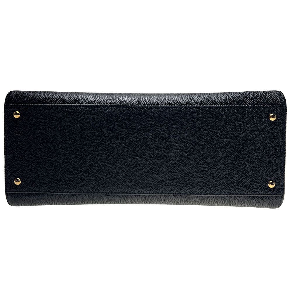 ココマーク チェーン ショルダーバッグ キャビアスキン レザー