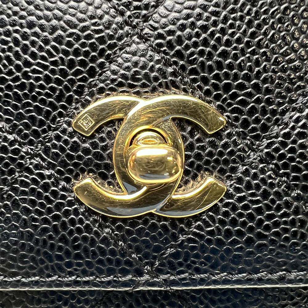 マトラッセ ココマーク ハンドバッグ バッグ マトラッセ キャビアスキン