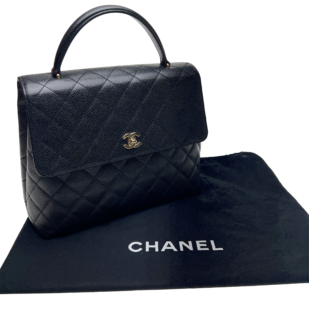 マトラッセ ココマーク ハンドバッグ バッグ マトラッセ キャビアスキン