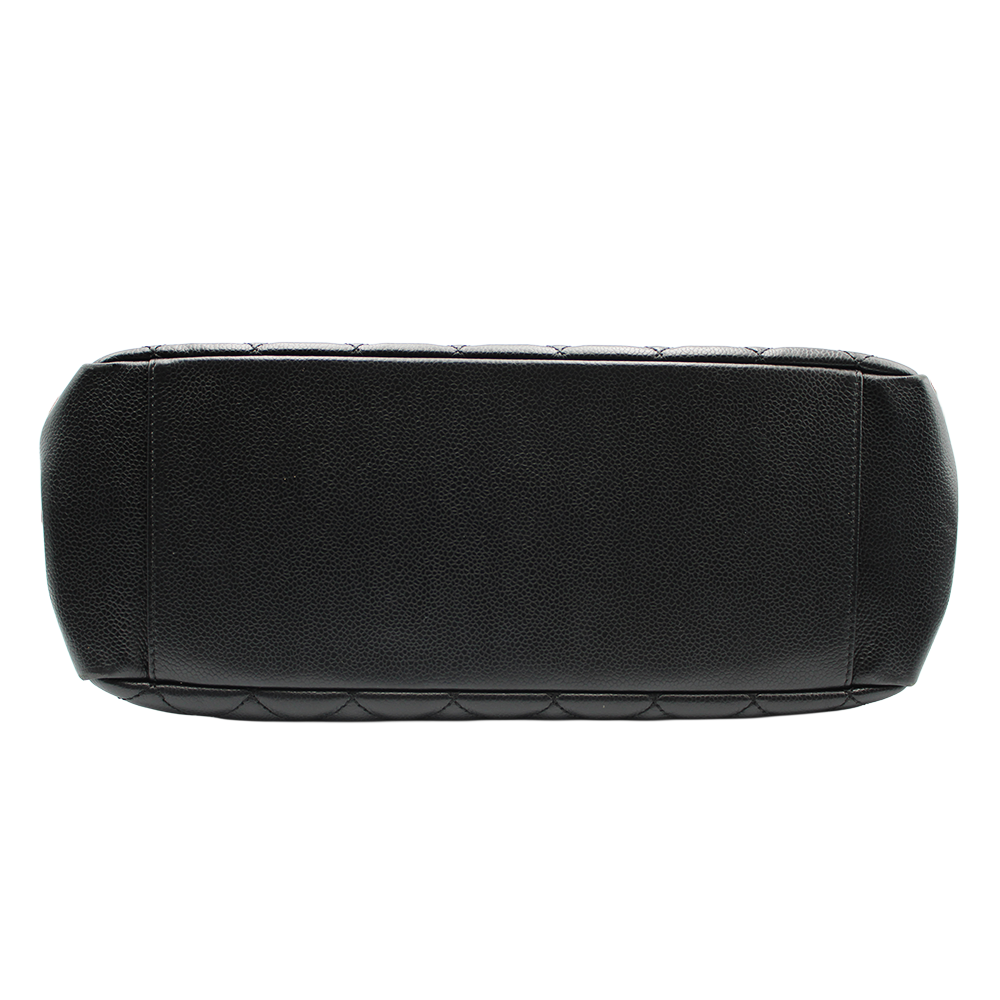 GST ラージチェーントートバッグ キャビンスキン ブラック