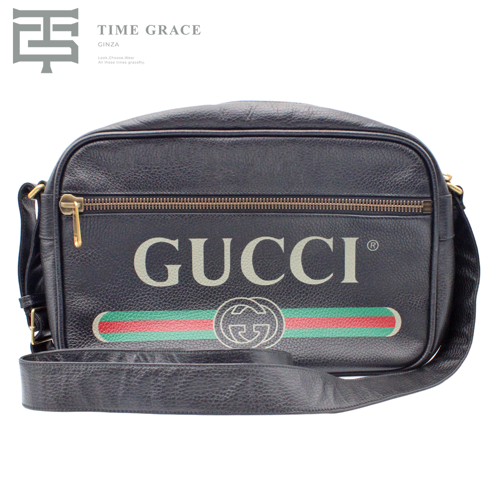 ロゴプリント ショルダーバッグ 523589