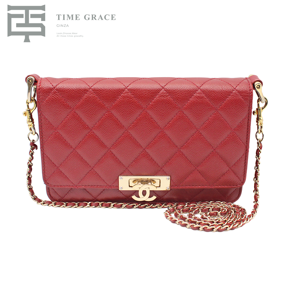 CC ココマーク ココロック チェーンウォレット ショルダーバッグ