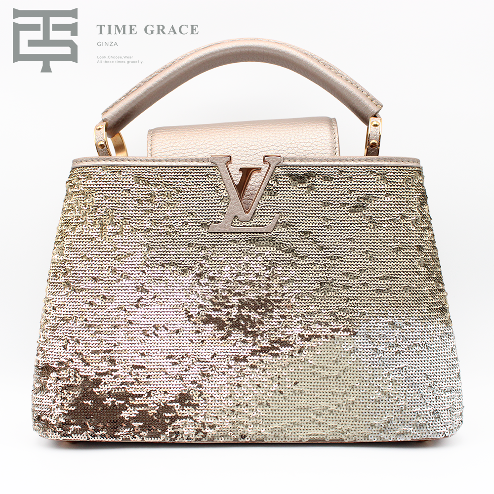 カプシーヌBB　スパンコール　ハンドバッグ