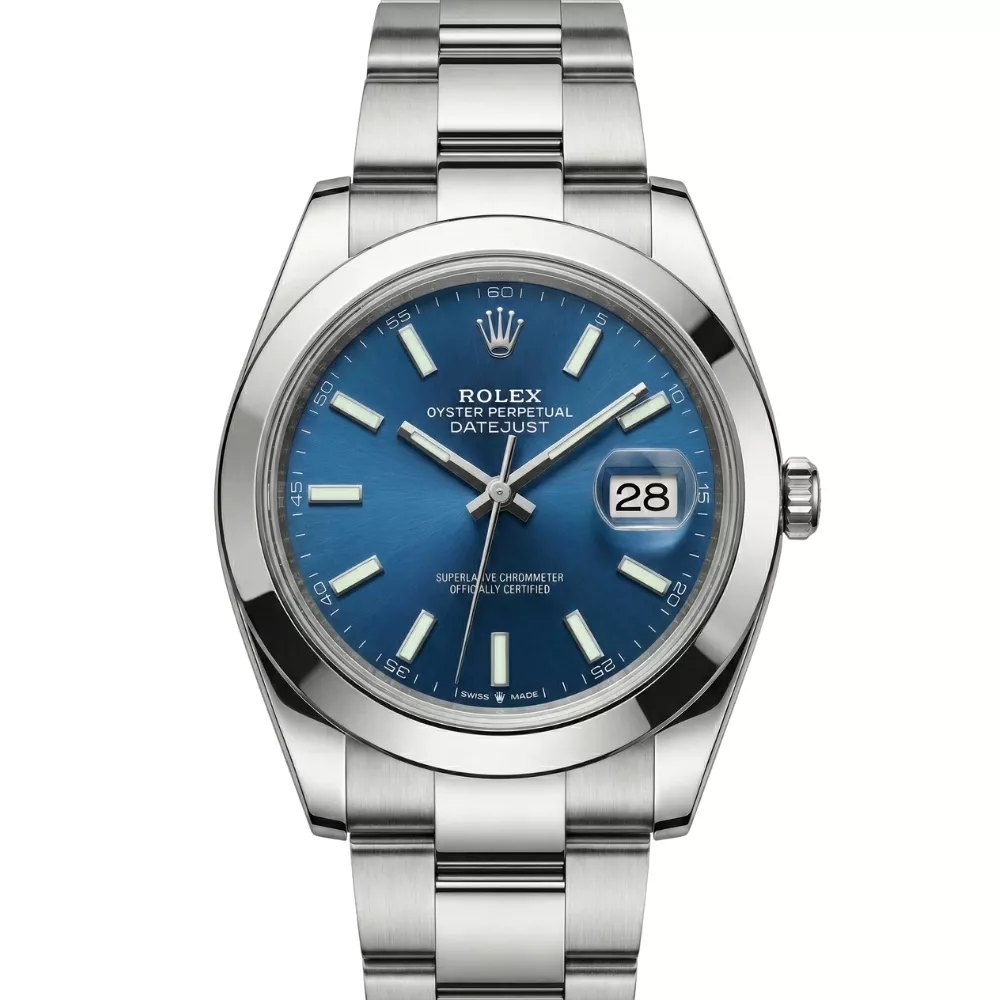 デイトジャスト 41 126300 ブライトブルー オイスターブレス