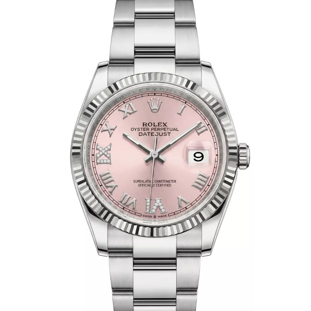デイトジャスト 36 1126234 ピンクVI/IXダイヤ オイスターブレス