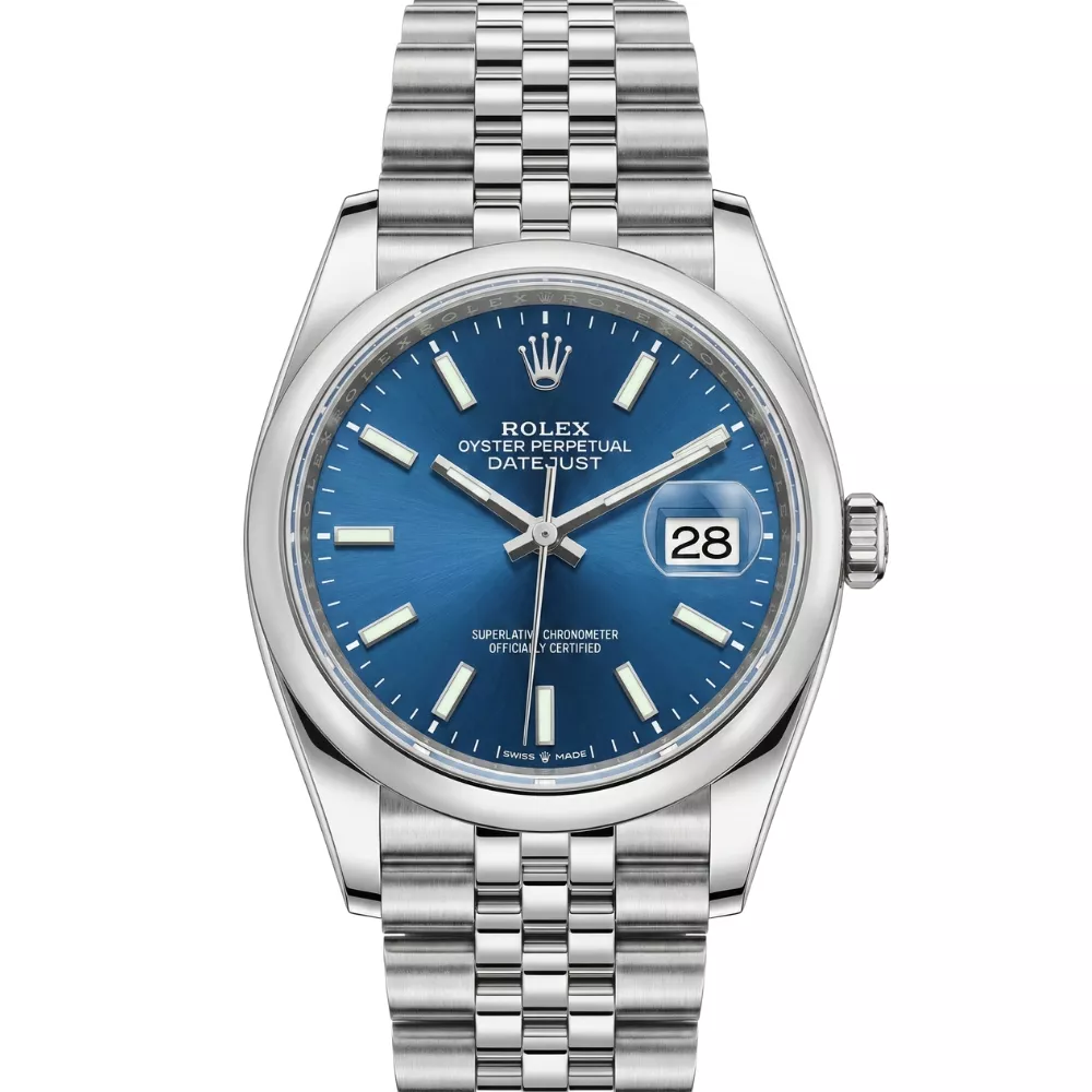 デイトジャスト 36 126200 ブライトブルー ジュビリーブレス