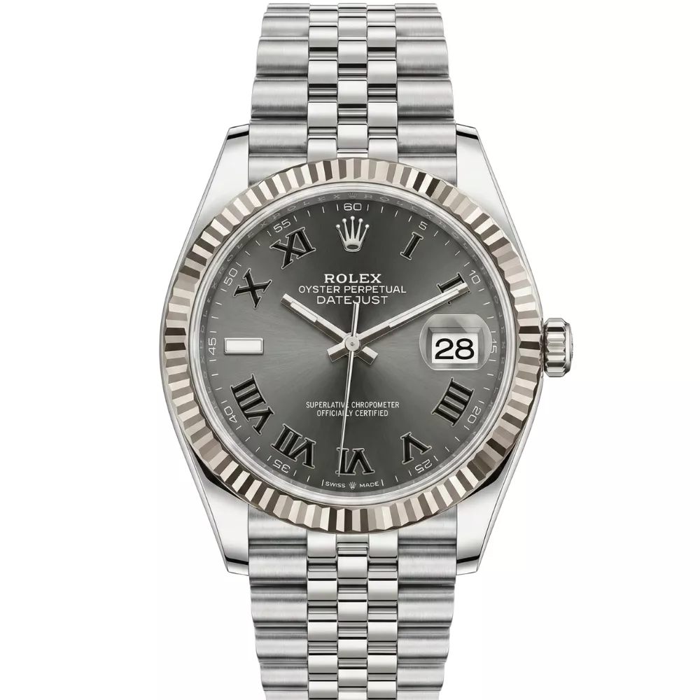 デイトジャスト 31 278274 ダークグレー ローマンジュビリーブレス