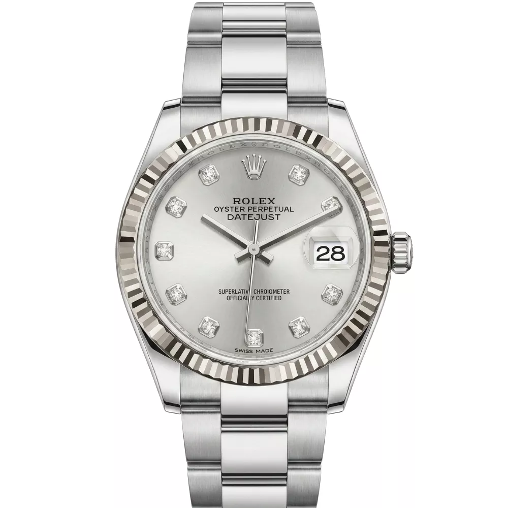 デイトジャスト 31 278274 シルバー 10Pダイヤ オイスターブレス