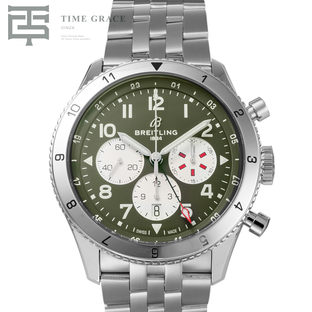 スーパー アヴィ B04 クロノグラフ GMT 46 カーチス ウォーホーク AB04452A1L1A1