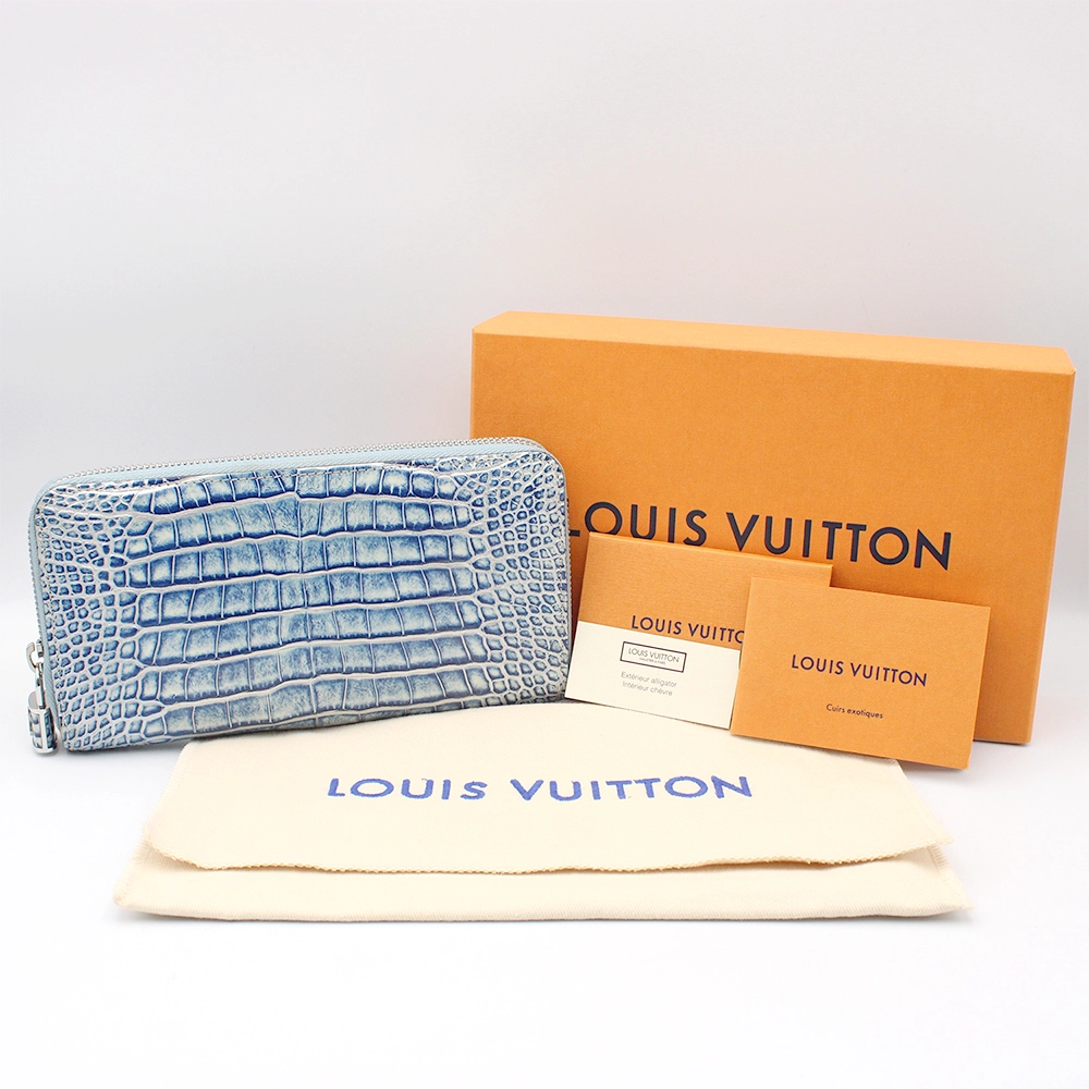 ジッピー・ウォレット アリゲーター 長財布 N81153