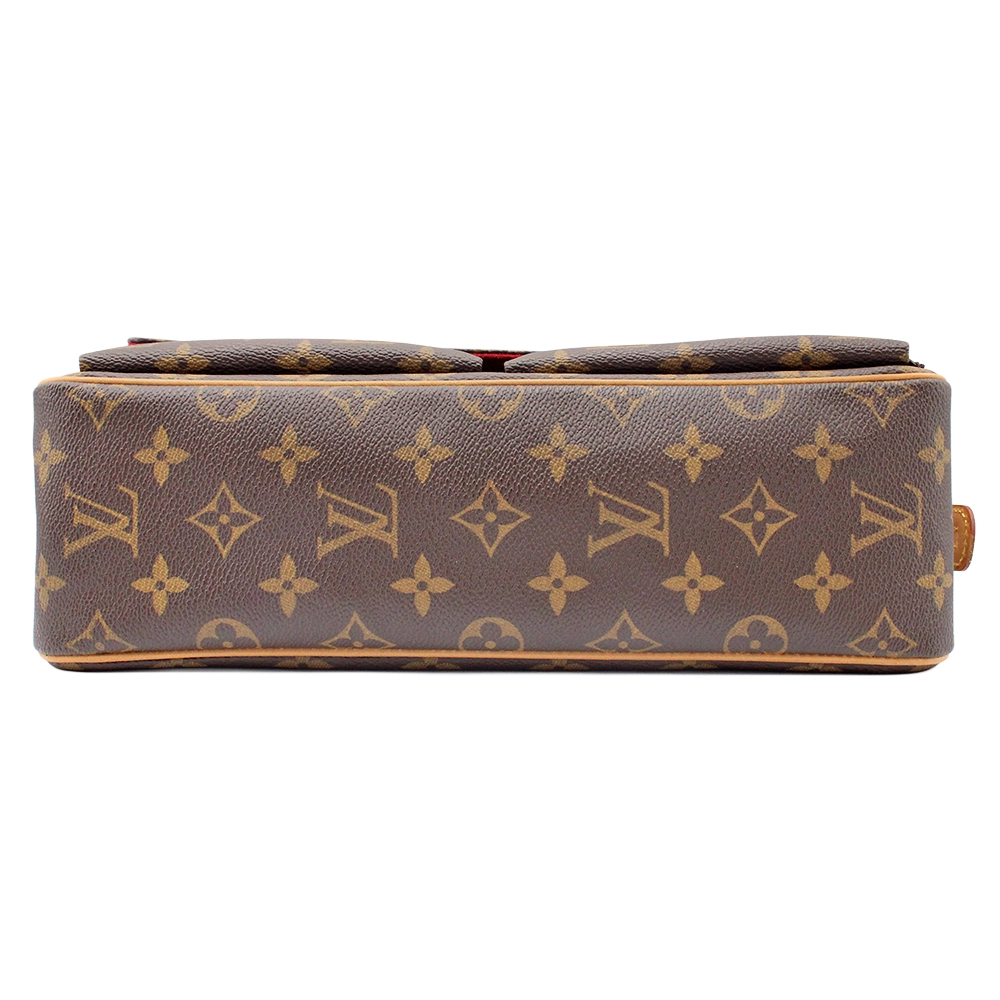 ヴィバシテMM モノグラム ショルダーバッグ バッグ PVCコーティングキャンバス レザー ブラウン系 M51164