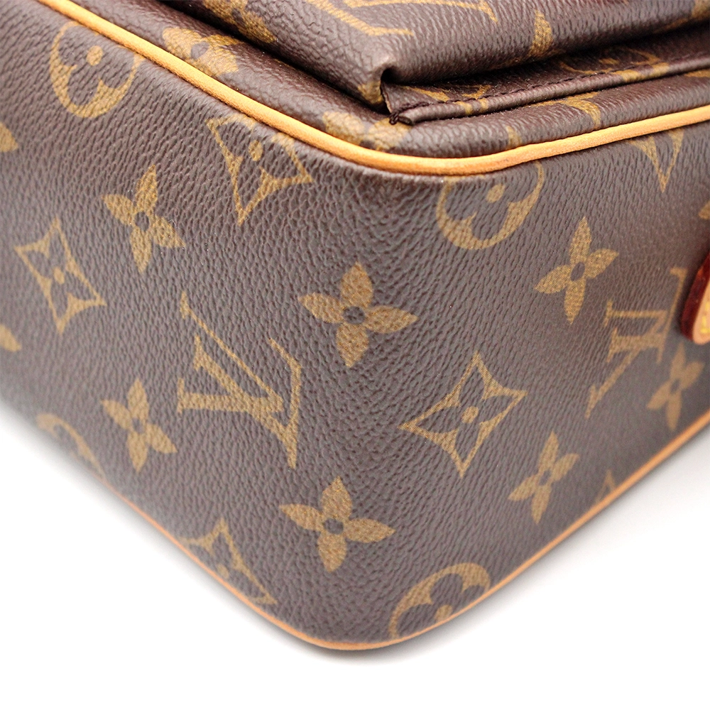 ヴィバシテMM モノグラム ショルダーバッグ バッグ PVCコーティングキャンバス レザー ブラウン系 M51164