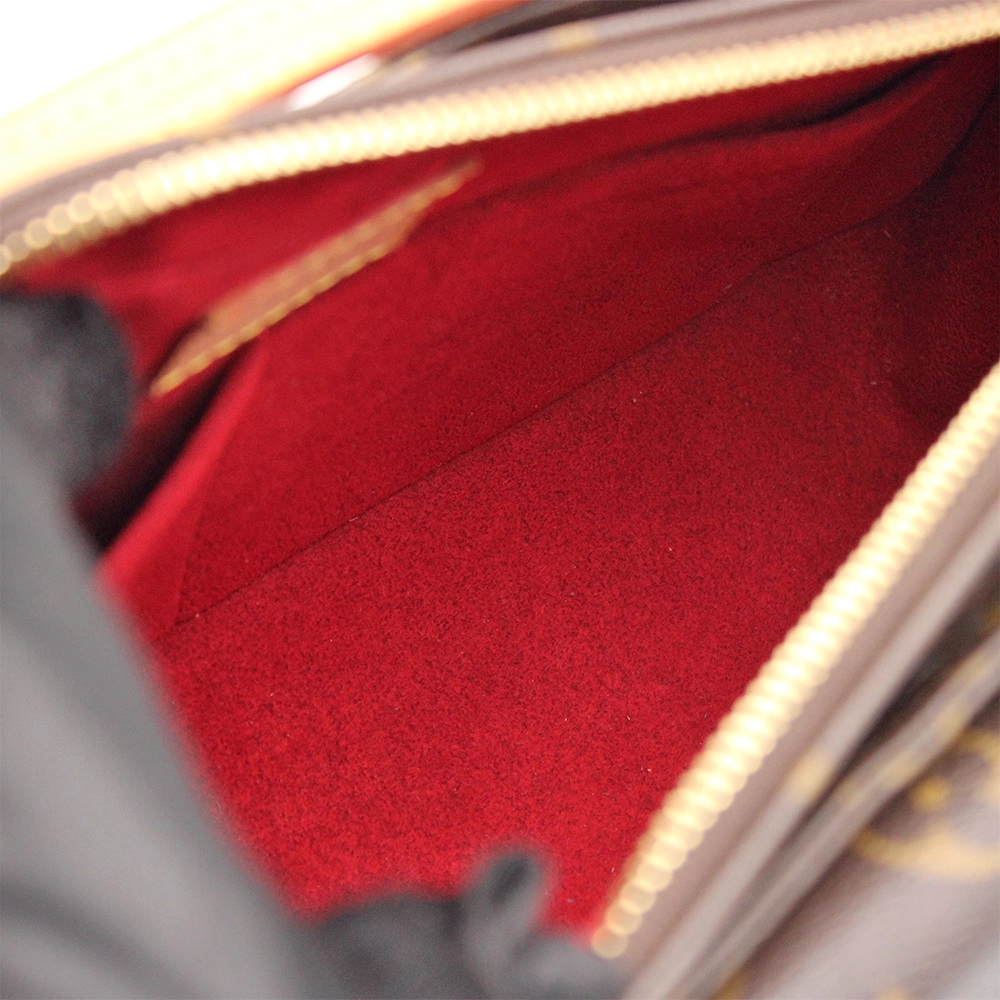 ヴィバシテMM モノグラム ショルダーバッグ バッグ PVCコーティングキャンバス レザー ブラウン系 M51164