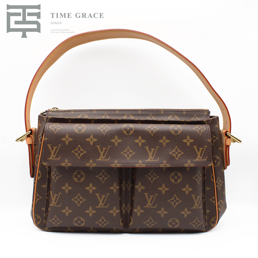 モノグラム ヴィバシテ GM ブラウン  モノグラムキャンバス レディース バッグ