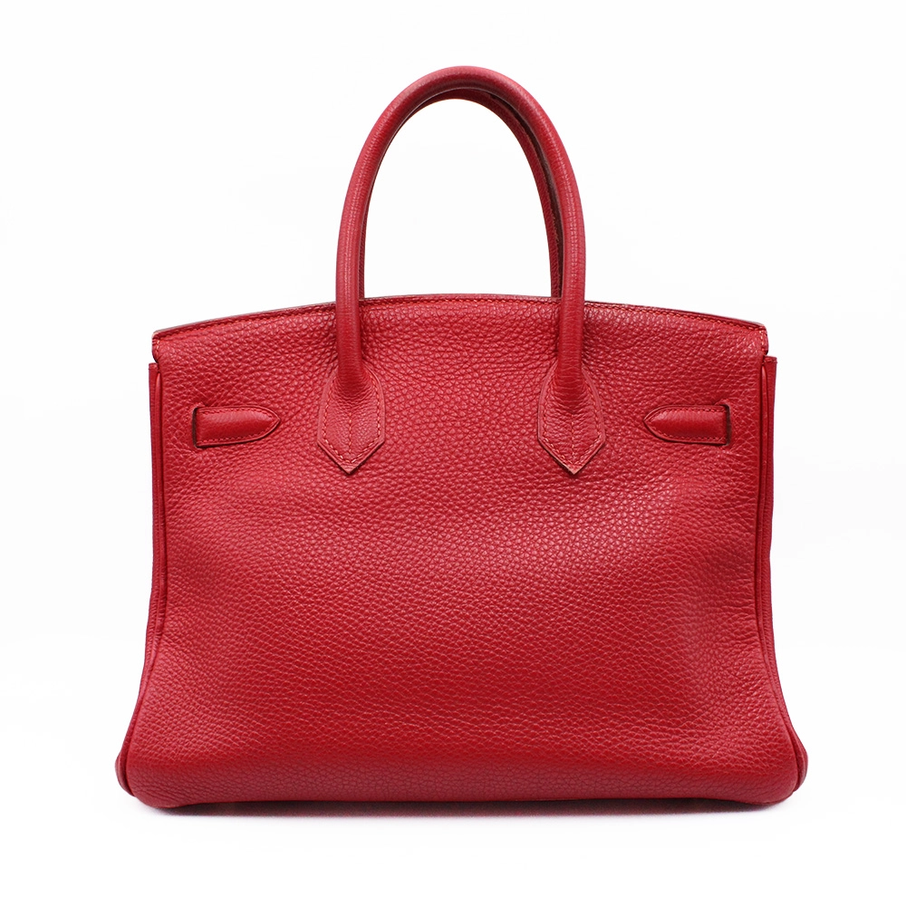 エルメス バーキン30 ルージュカザック トゴ ゴールド金具 ▢F刻