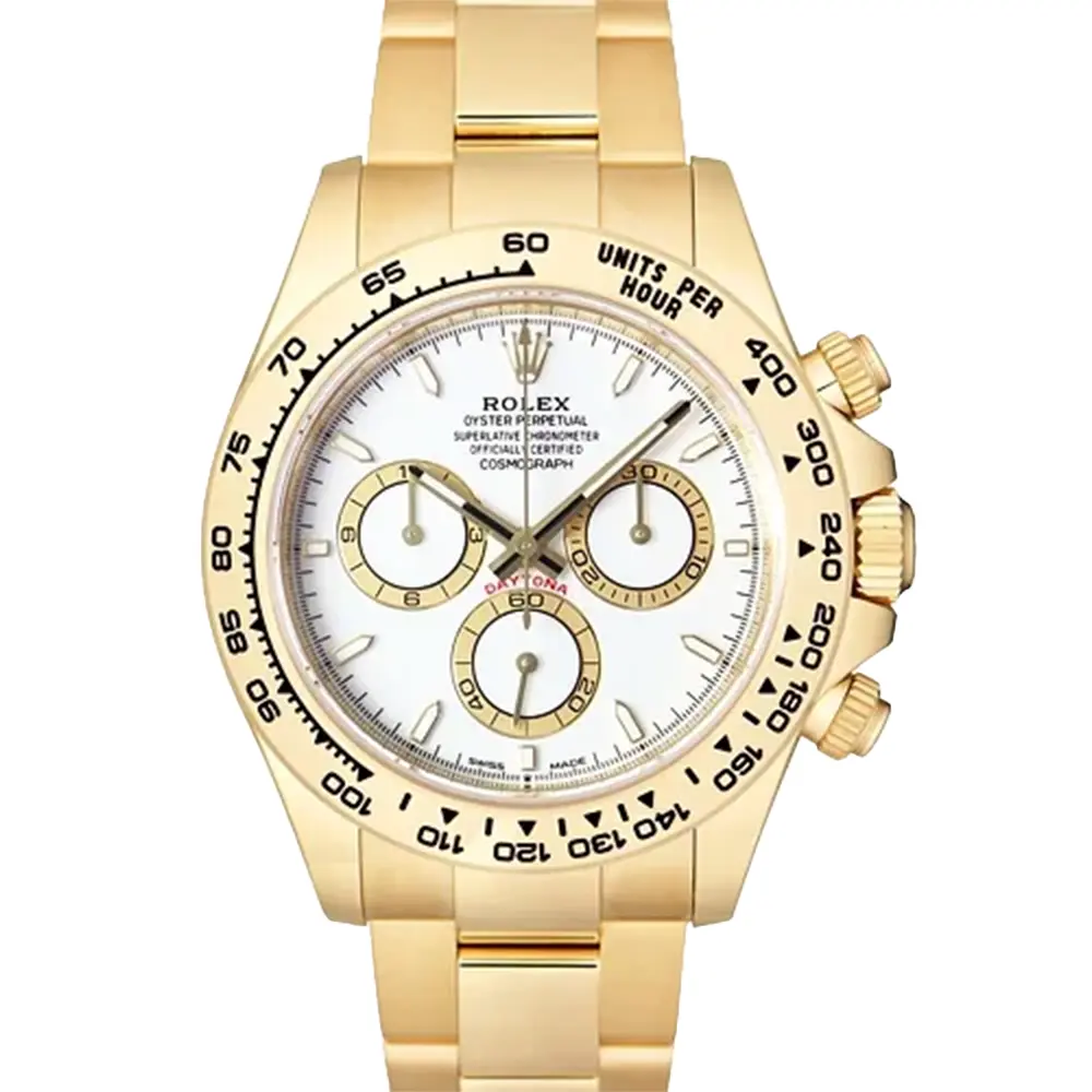 コスモグラフ デイトナ 126508 ホワイト、ゴールデン カウンターリング