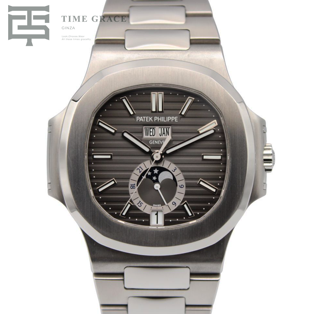 ノーチラス アニュアルカレンダー ムーンフェイズ 5726/1A-001