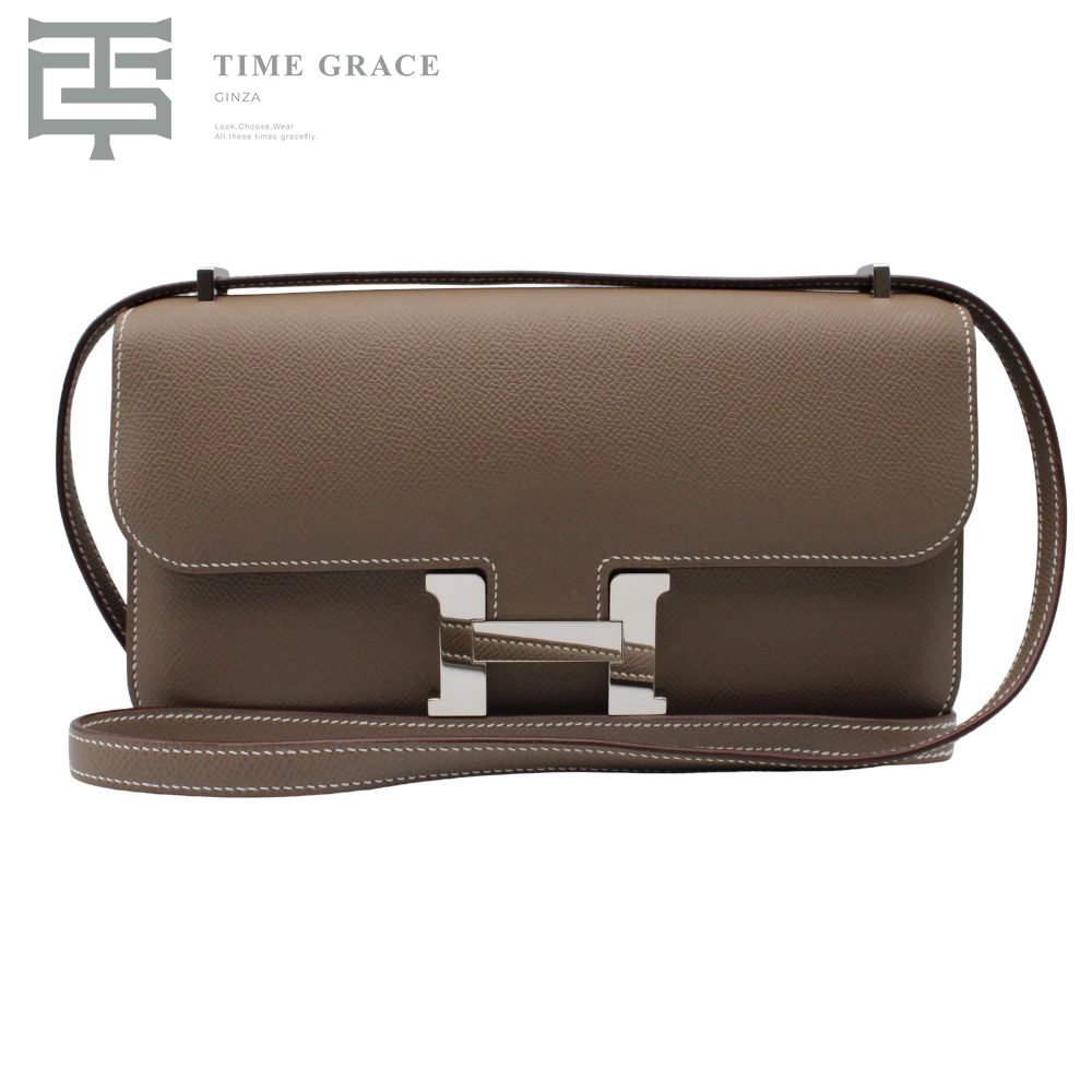 エルメス コンスタンスエラン エトゥープ シルバー金具 W刻印