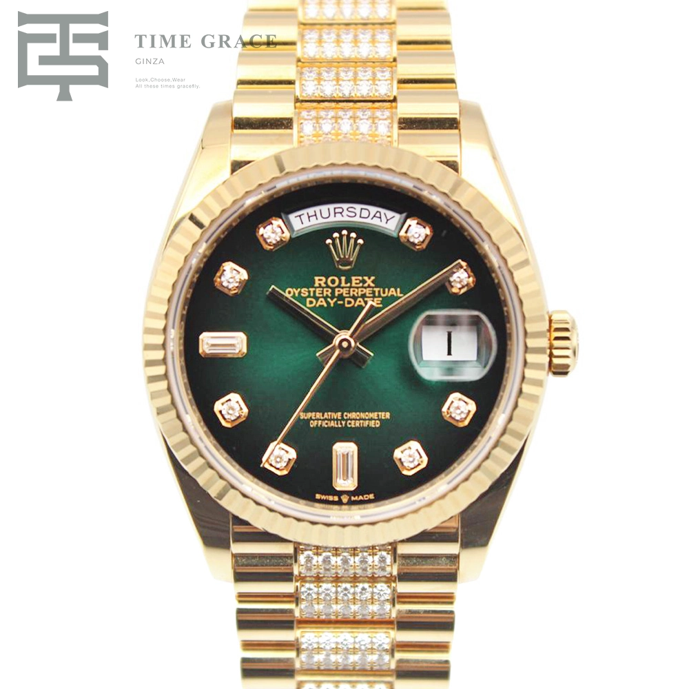 デイデイト 128238A グリーンオンブレ