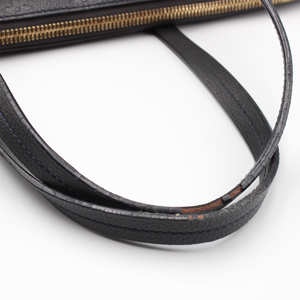 モノグラムアンプラント ルミニューズPM トートバッグ 2WAY ショルダーバッグ レザー アンフィニ 濃紺