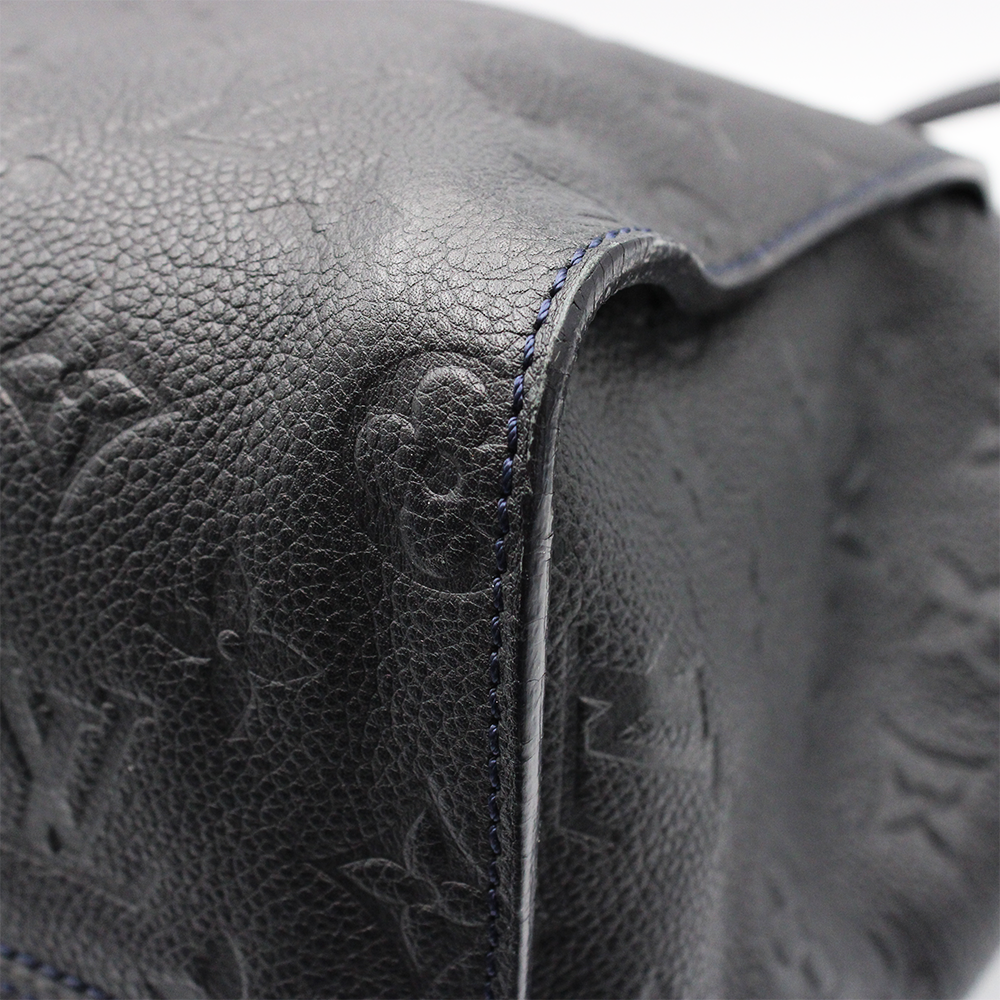 モノグラムアンプラント ルミニューズPM トートバッグ 2WAY ショルダーバッグ レザー アンフィニ 濃紺