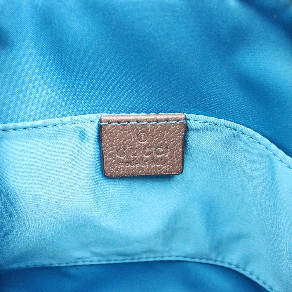 GGスプリーム オフィディア PVCxレザー ショルダーバッグ ブラウン  499621