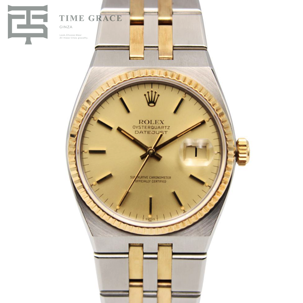 オイスタークォーツ デイトジャスト 36 17013 シャンパン