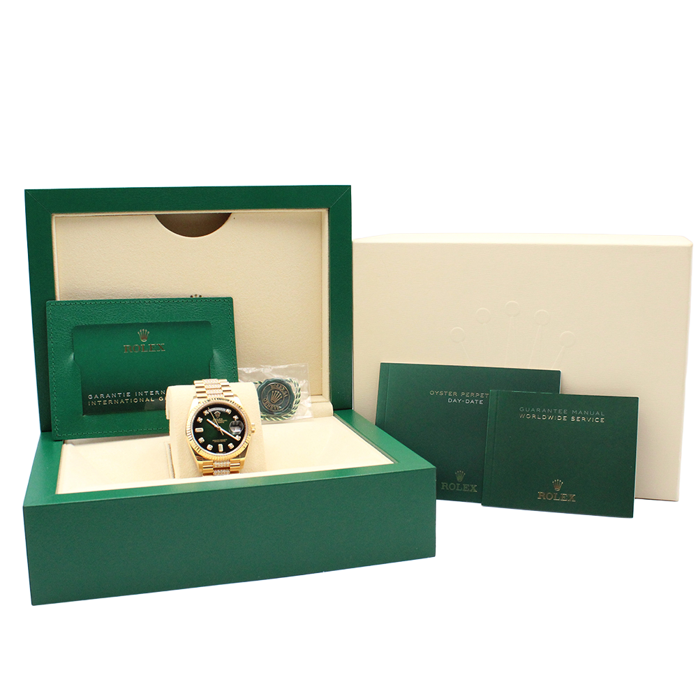 デイデイト36 128238A グリーンオンブレ