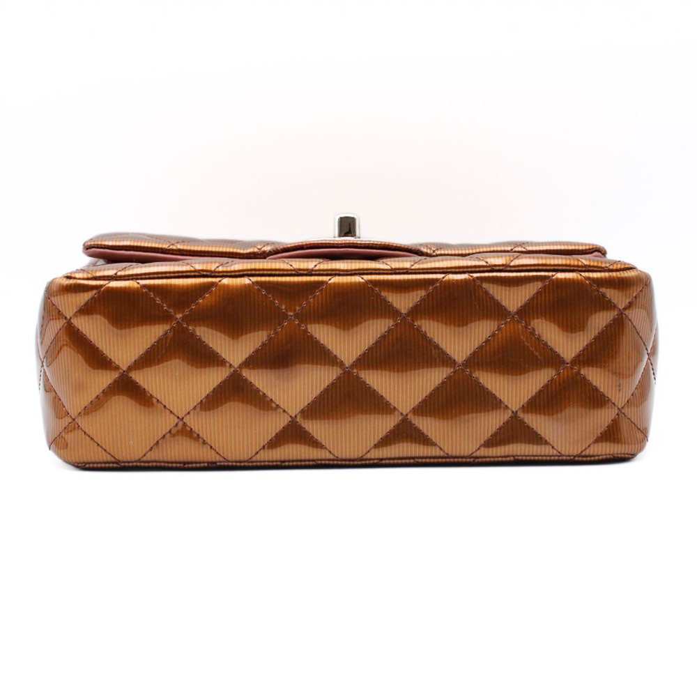 マトラッセ20　ショルダーバッグ　パテントレザーブラウン 17番台