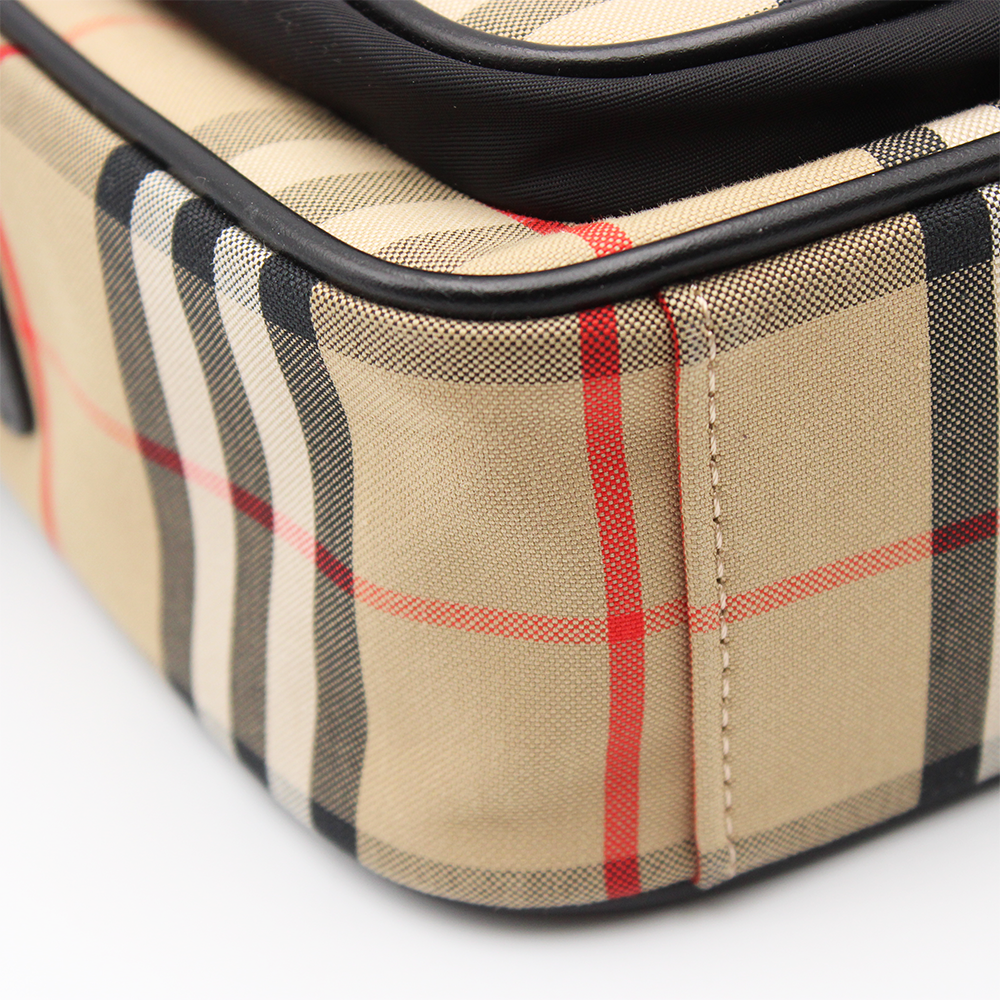 ヴィンテージチェック　クロスボディバッグ　ベージュ