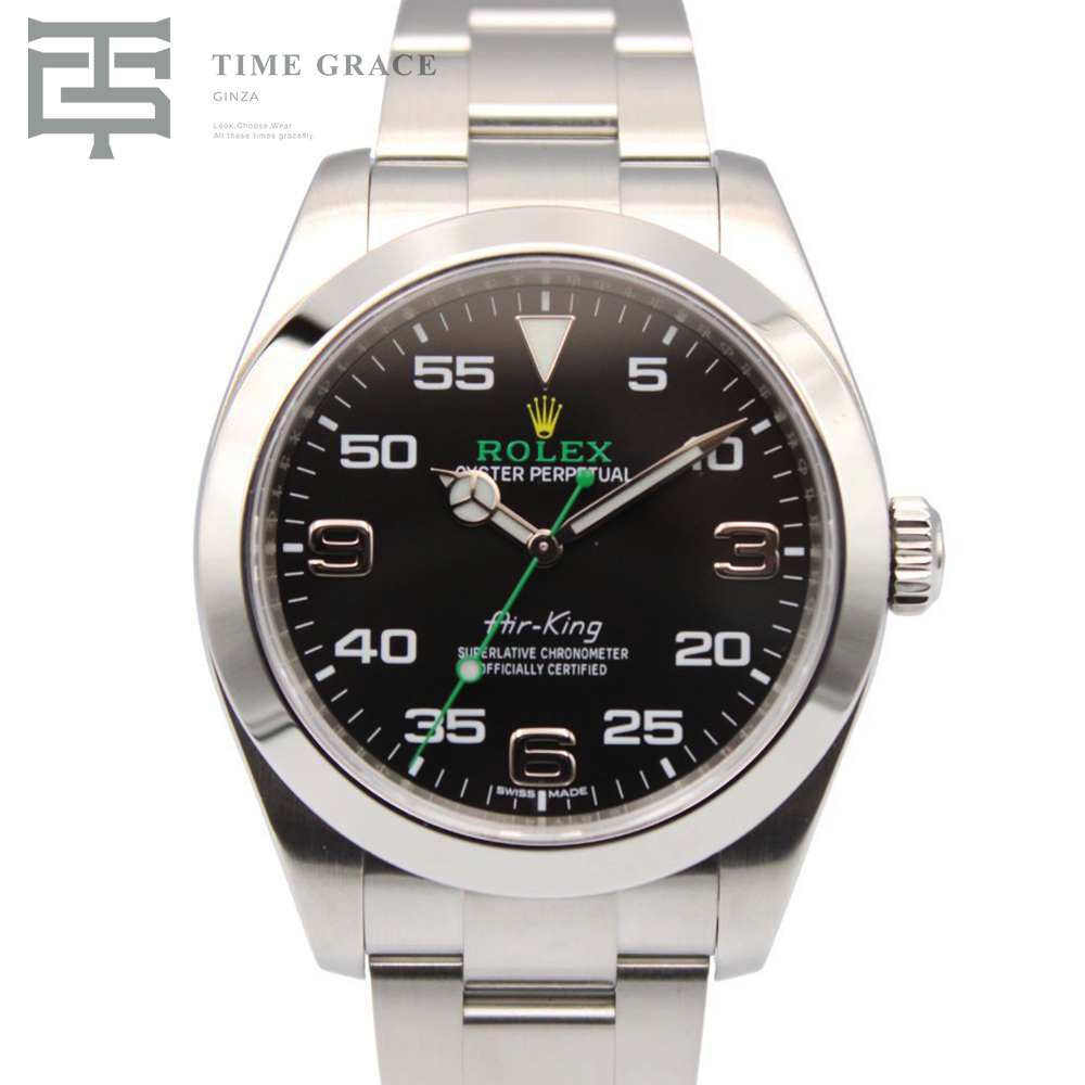 エアキング 116900 アラビア オイスターブレスレット ブラック