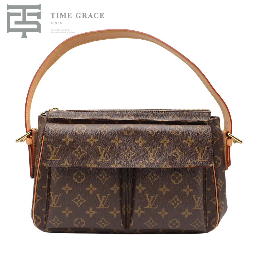 モノグラム ヴィバシテ GM ブラウン  モノグラムキャンバス レディース バッグ