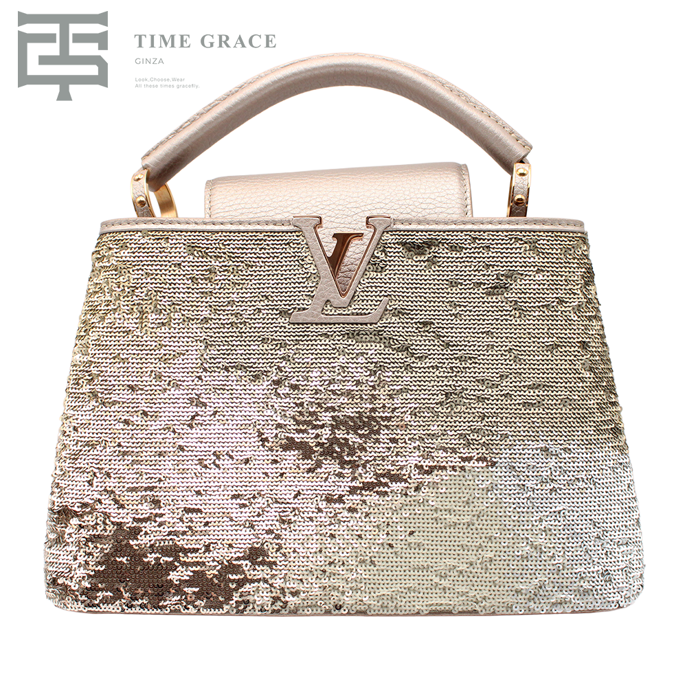 カプシーヌBB　スパンコール　ハンドバッグ