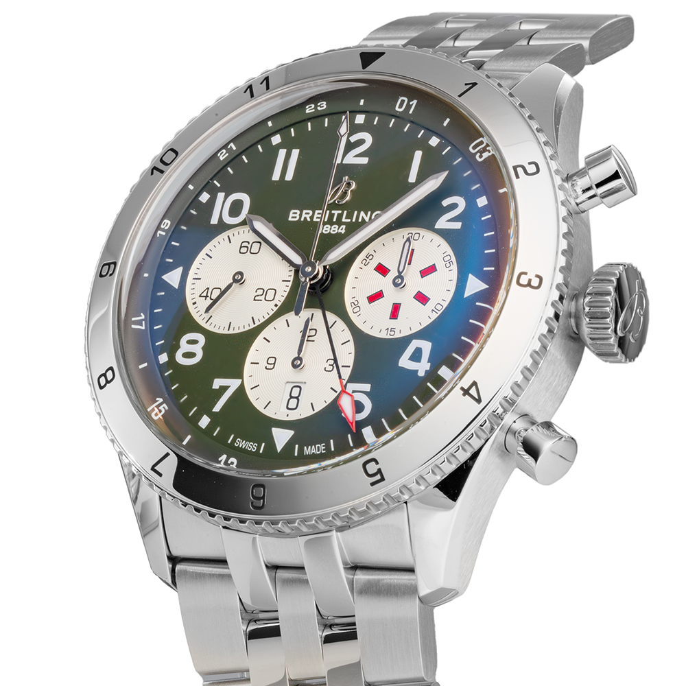 スーパー アヴィ B04 クロノグラフ GMT 46 カーチス ウォーホーク AB04452A1L1A1