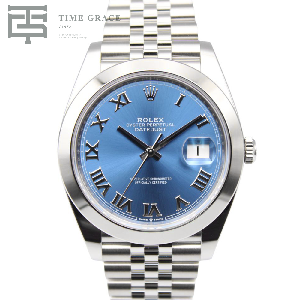 デイトジャスト 41 126300 アズーロブルー ジュビリーブレス
