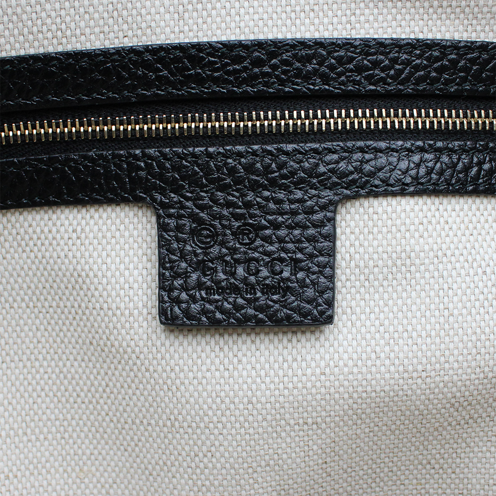 ソーホー フリンジ ショルダーバッグ 2WAY ワンショルダー セミショルダー レザー ブラック 黒 536194