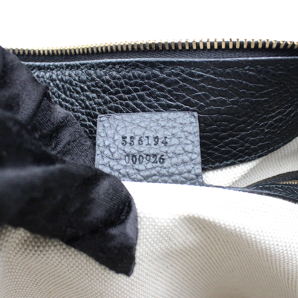 ソーホー フリンジ ショルダーバッグ 2WAY ワンショルダー セミショルダー レザー ブラック 黒 536194