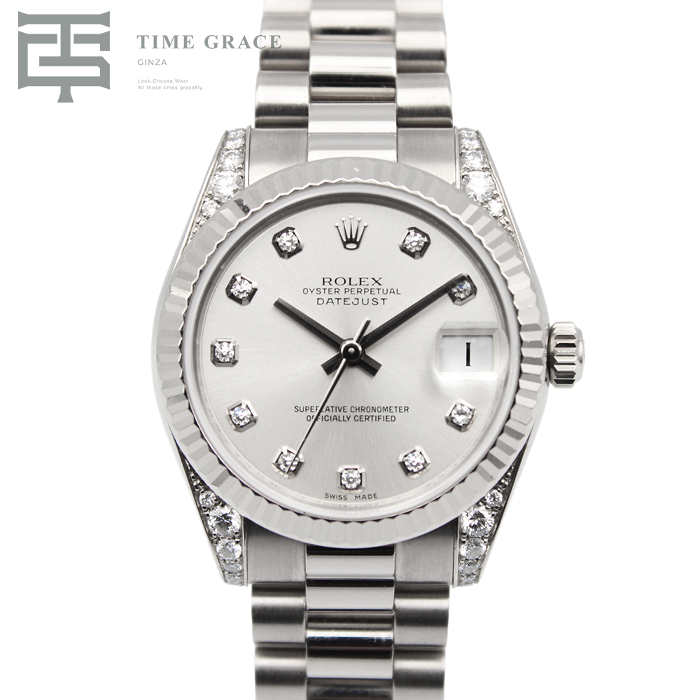 デイトジャスト31 178239 V番 シルバー プレジデントブレス