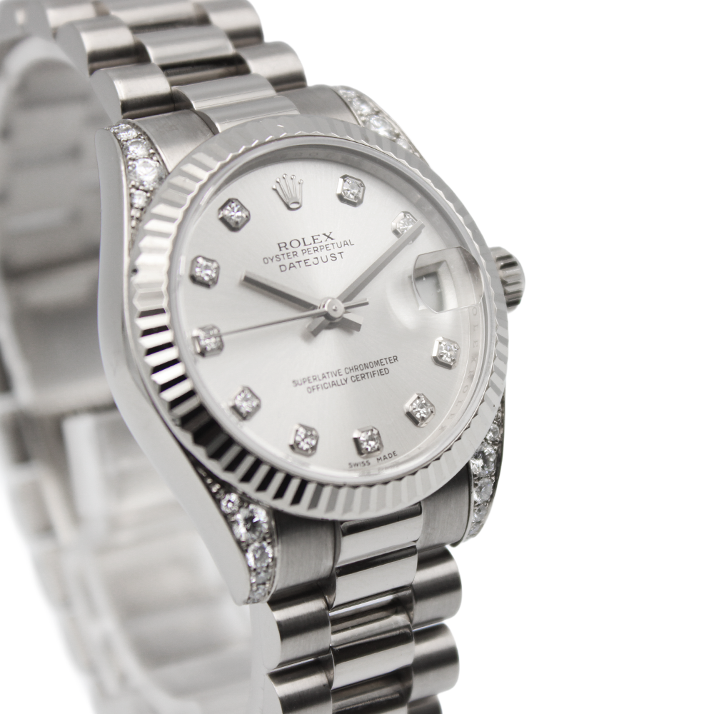 デイトジャスト31 178239 V番 シルバー プレジデントブレス