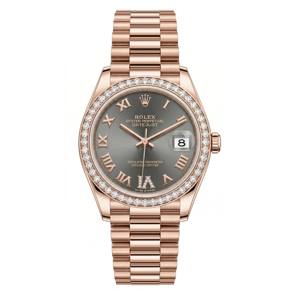 デイトジャスト 31 278285RBR スレート ローマン VIダイヤプレジデントブレス