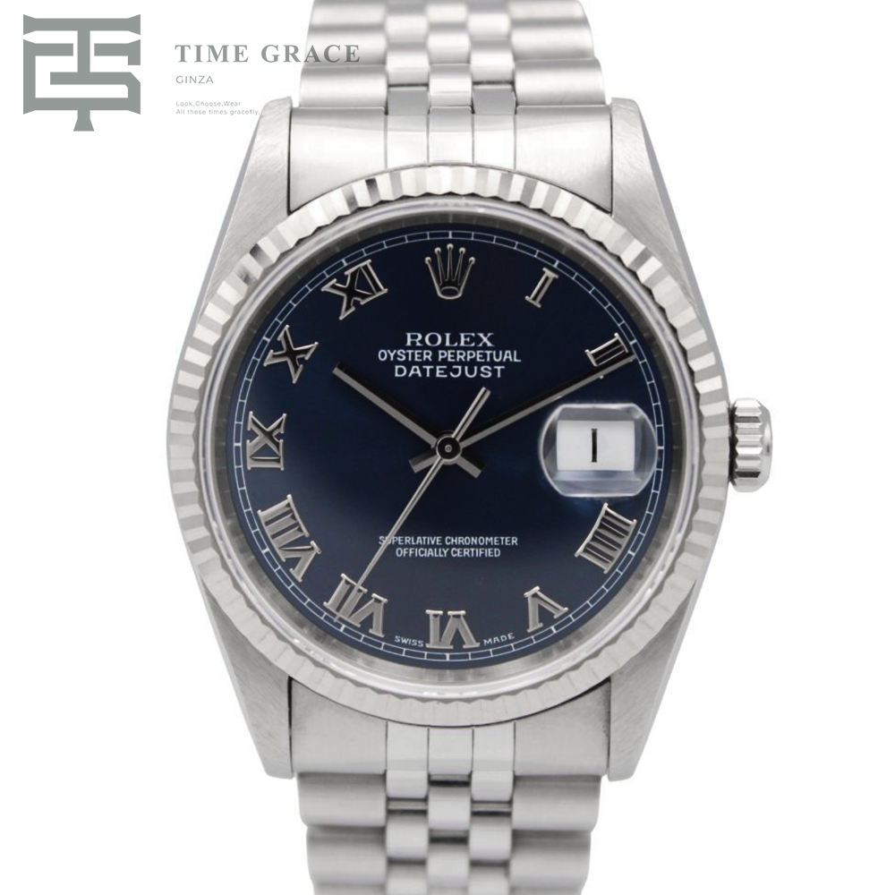 デイトジャスト36 16234 T番 ブルー ジュビリーブレス