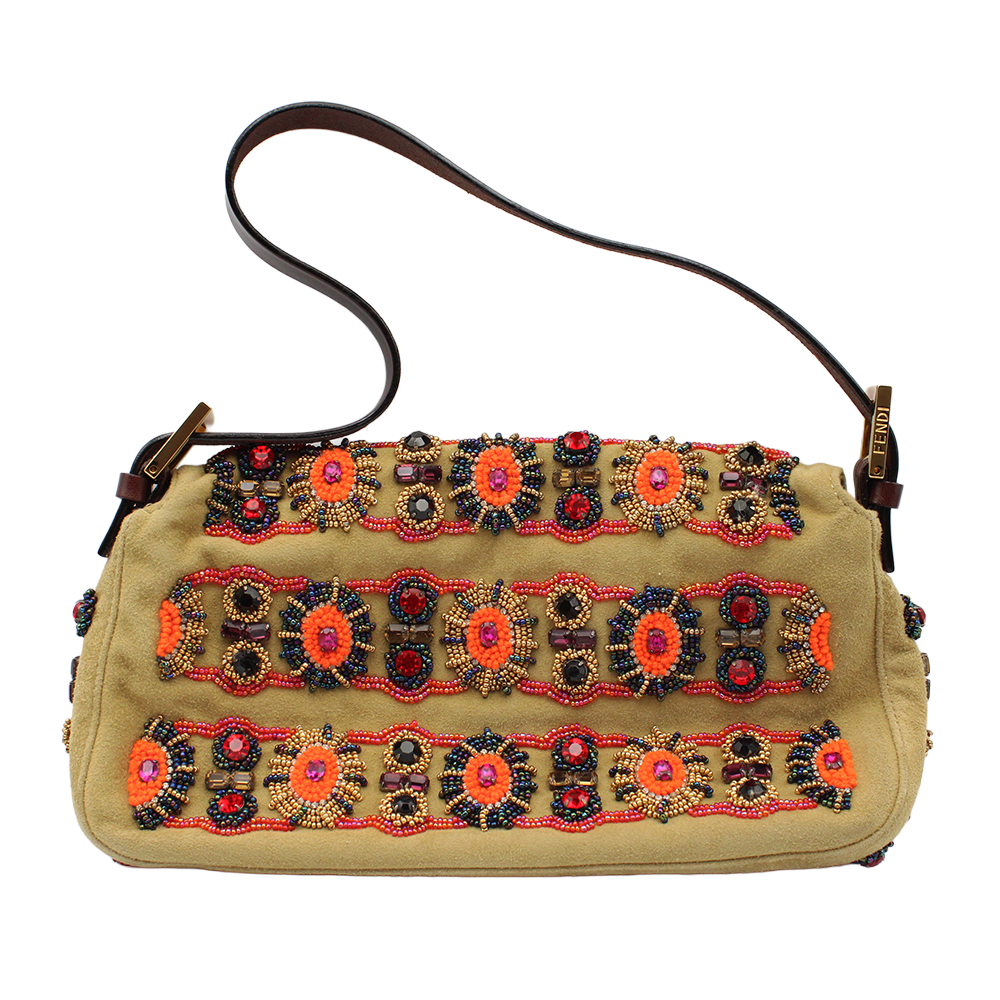 マンマバケット ズッカ柄 ビーズ ハンドバッグ ワン ショルダーバッグ